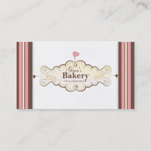 personalised bakery business card