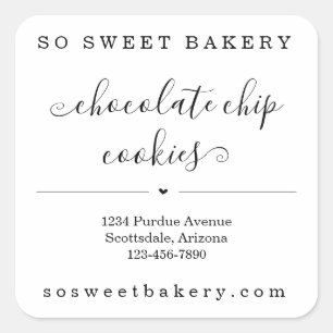 Personalised Bakery Food Sticker