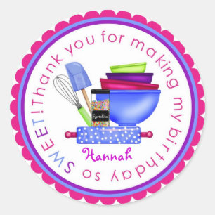 Personalised Baking Cooking Kitchen Stickers