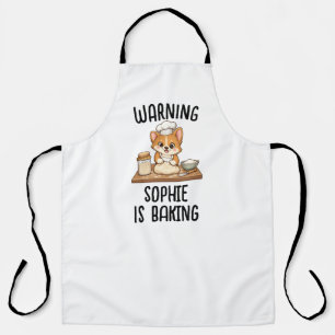 Personalised Baking Cute Baker Custom Name Kitch Apron