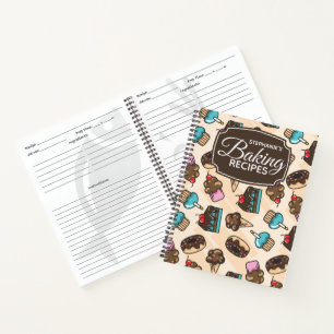 Personalised Baking Dessert Family Recipe Notebook