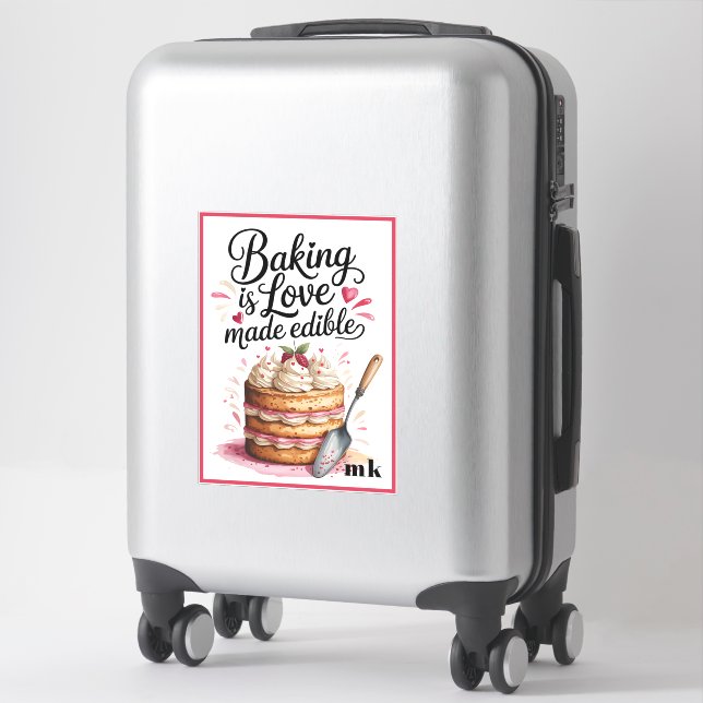 Personalised Baking is love made edible (Suitcase)