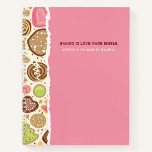 Personalised Baking Lover's Recipe Notebook