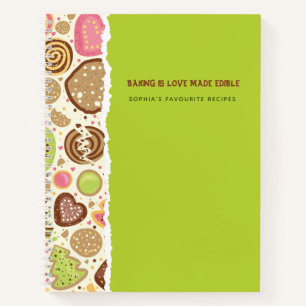 Personalised Baking Lover's Recipe Notebook