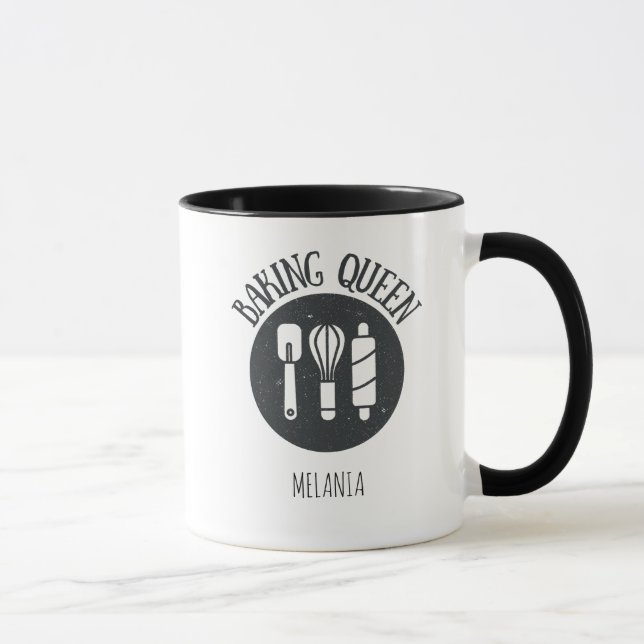 Personalised Baking Queen Mug | Custom Coffee Mug (Right)