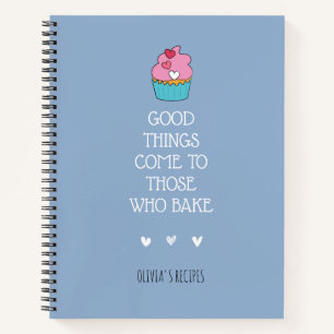 Personalised Baking Recipe Notebook