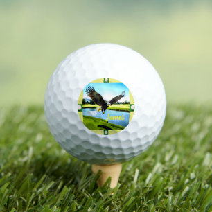 Personalised Bald Eagle Golf Balls