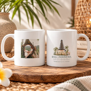 Personalised Bali Honeymoon Photo Keepsake Coffee Mug