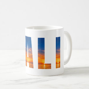 Personalised BALI Photo Letter Design Coffee Mug