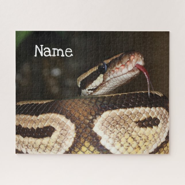 Personalised Ball Python Pet Snake Jigsaw Puzzle (Horizontal)