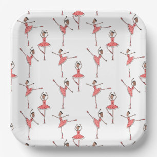 Personalised Ballerina Ballet Dancer Paper Plate