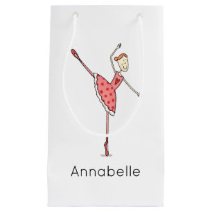 Personalised Ballerina Ballet Dancer Small Gift Bag