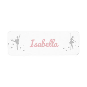 Personalised Ballerina Dance Label