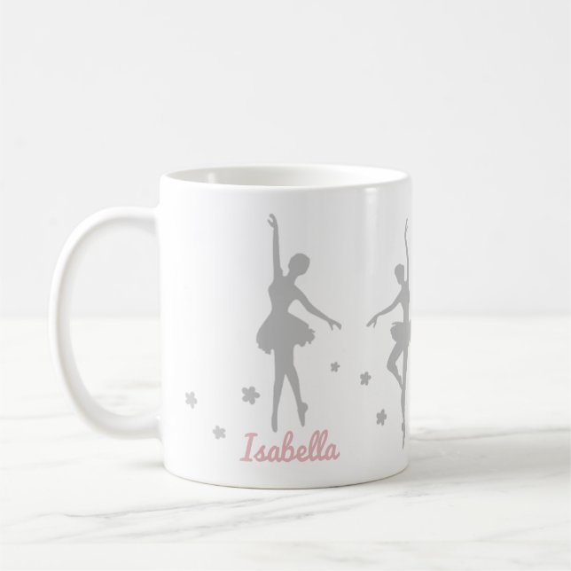 Personalised Ballerina Dancer Gift Mug (Left)