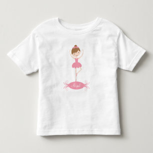 Personalised Ballerina Girls T-Shirt