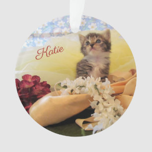 Personalised Ballerina Kitten Kate - Acrylic Ornament