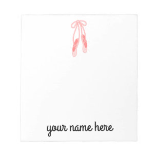 Personalised Ballerina Notepad for Girls