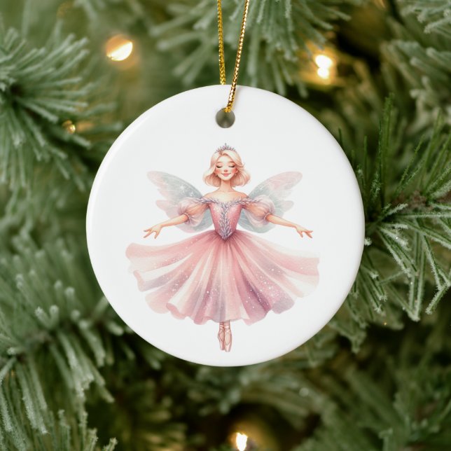 Personalised Ballerina Nutcracker Suite Characters Ceramic Tree Decoration (Tree)
