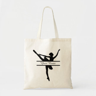 Personalised Ballerina Silhouette Tote