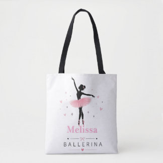 "Personalised Ballerina Tote Bag | Custom Name