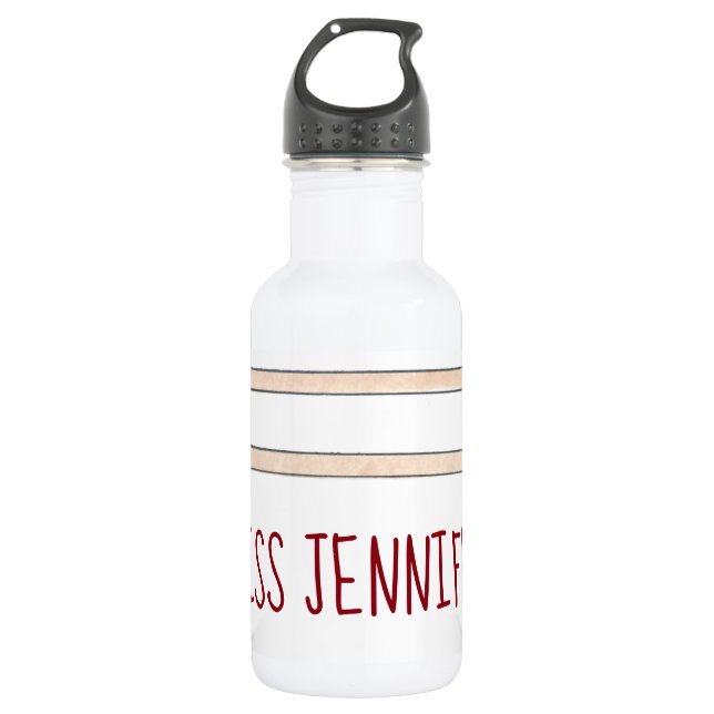 Personalised Ballet Barre Ballerina Dance Teacher 532 Ml Water Bottle (Front)