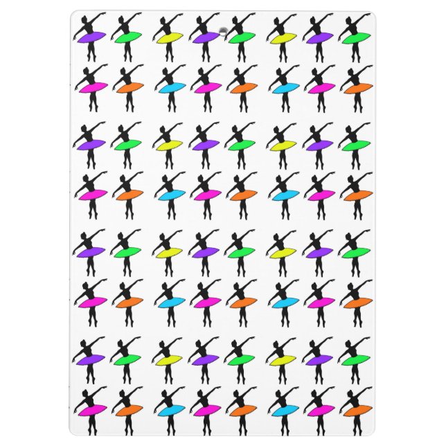 Personalised Ballet Dance Teacher Ballerina Tutu Clipboard (Back)