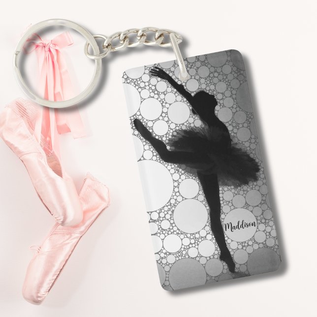 Personalised Ballet Dancing Ballerina Key Ring (Creator Uploaded)
