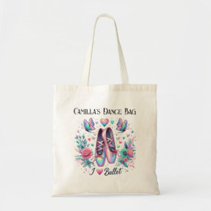 Personalised Ballet Shoes Dance Tote Bag