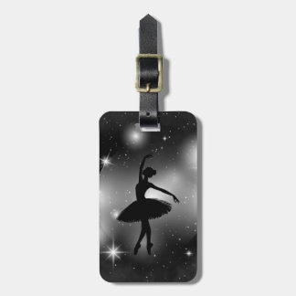 Personalised Ballet Silhouette Luggage Tag
