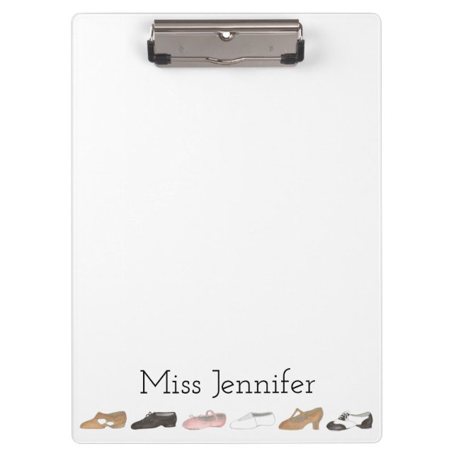Personalised Ballet Tap Acro Lyrical Dance Teacher Clipboard (Front)