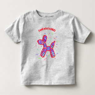 Personalised Balloon Dog Party Toddler T-Shirt