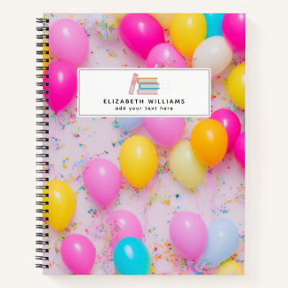 Personalised Balloon Notebook