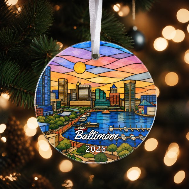 Personalised Baltimore Acrylic Ornament, Custom Ma Ornament (Creator Uploaded)