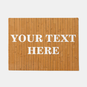 Personalised Bamboo Wood Doormat