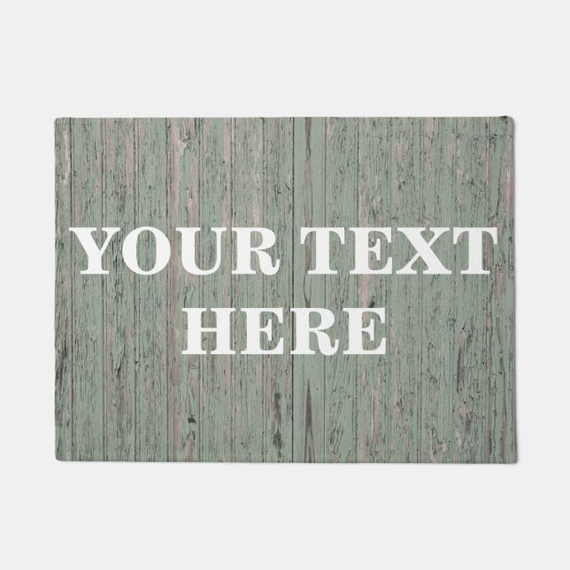 Personalised Bamboo Wood Doormat (Front)