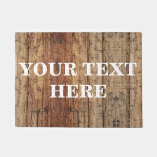 Personalised Bamboo Wood Doormat