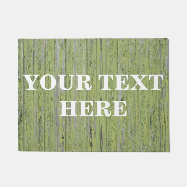 Personalised Bamboo Wood Doormat (Front)