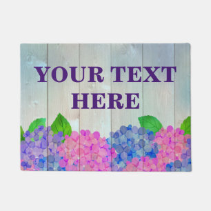Personalised Bamboo Wood Wooden Background Doormat