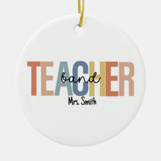 Personalised Band Teacher Christmas Ceramic Tree Decoration