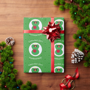 Personalised Bangladeshi Angel Christmas Flag Wrapping Paper