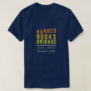 Personalised Banned Book Typography Bold Statement T-Shirt