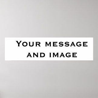 Personalised Banner Poster