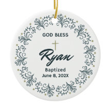 Personalised Baptism Boy Gift Photo Keepsake 