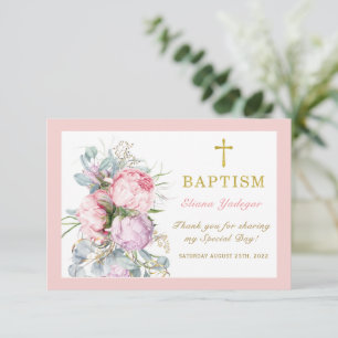 Personalised Baptism Thank you card