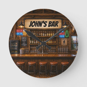 Personalised Bar Clock