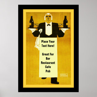 Personalised Bar/Restaurant Poster
