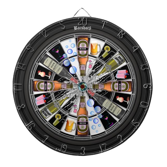 Personalised Bar Shots Multi-Drink Target 3.0 Dartboard (Front)