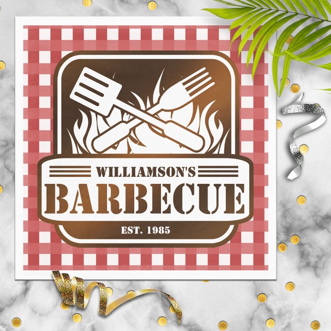 Personalised Barbecue Napkin (Creator Uploaded)