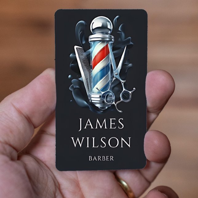 Personalised Barber Template Scissor ready Design Business Card (Personalized Barber Template)