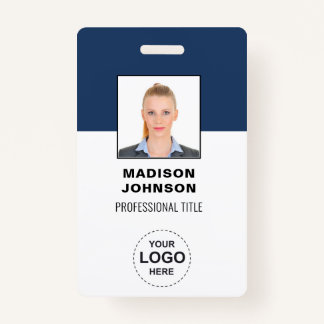 Personalised Barcode ID Cards with Logo and Photo ID Badge